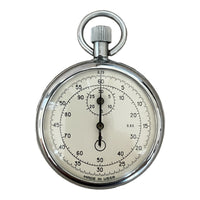 Rare Vintage Old AGAT 1-button Soviet Stopwatch USSR Zlatoust 1980s 15 Jewels