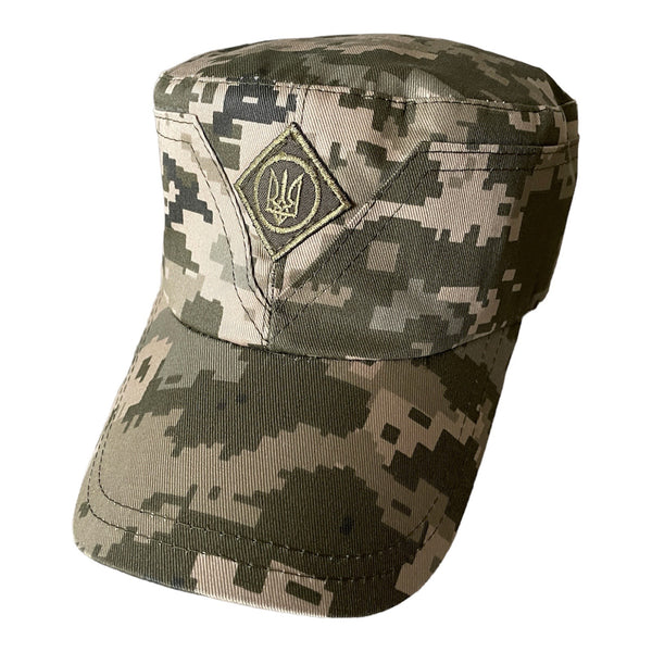 Ukraine Army Military Mazepa Style Baseball Cap Green Camouflage Trident Insignia