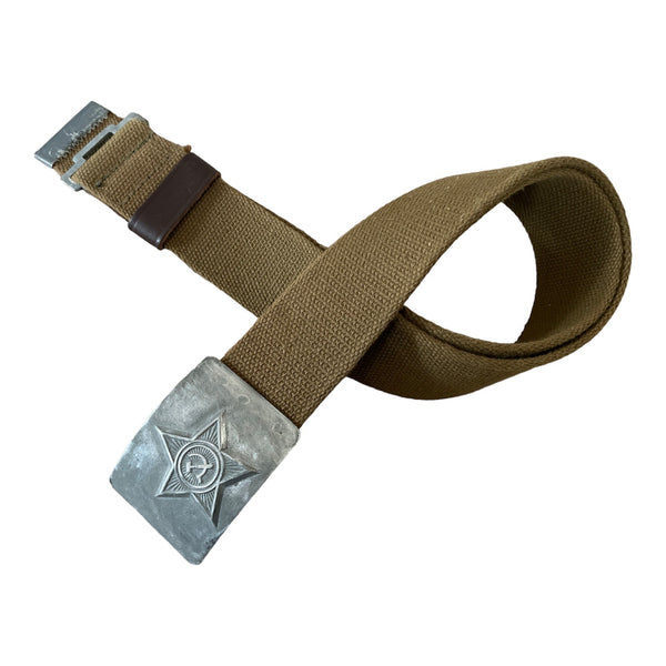 UdSSR Russische Sowjetarmee Militärsoldat Uniform Canvas Gürtel Graue Schnalle