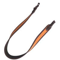 Premium Class Orange Brown Leather Black Neoprene Rifle Sling Air Gun Strap Hunting Shooting