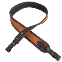 Premium Class Orange Brown Leather Black Neoprene Rifle Sling Air Gun Strap Hunting Shooting