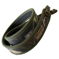 Khaki Polyester Camouflage Leather Rifle Hunting Sling Shotgun Air Gun Strap