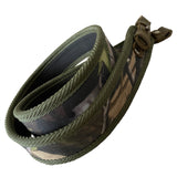 Khaki Polyester Camouflage Leather Rifle Hunting Sling Shotgun Air Gun Strap