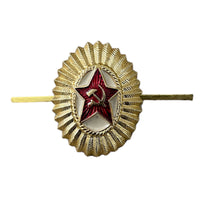 Sowjetische Offiziere Mütze Russische Armee Ushanka Hut Pin Abzeichen Uniform Militär Roter Stern