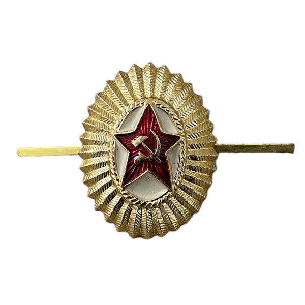 Sowjetische Offiziere Mütze Russische Armee Ushanka Hut Pin Abzeichen Uniform Militär Roter Stern