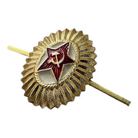 Sowjetische Offiziere Mütze Russische Armee Ushanka Hut Pin Abzeichen Uniform Militär Roter Stern