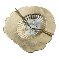 1. Unabhängiges ukrainisches Marineabzeichen, Mütze, Mütze, Barett, Metall-Emaille, große, seltene Kokarde