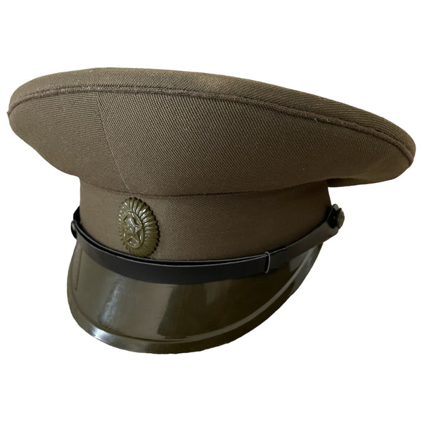 Sowjetische UdSSR-Militärarmee, Feldoffizier, Uniform, Visier, Khaki, Schirmmütze, Hutabzeichen