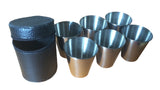 Travel Cups Tots 1oz 30ml Shots Set of 6 Stainless Steel Whisky Wine Spirits Golf Picnic Camping Festival - USSR HOUSE LIMITED
