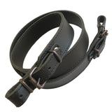 Black Genuine Leather Plain Sling Rifle Shotgun Air Gun Strap Hunting Shooting