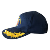 Blaue Sommer-Baseballkappe mit Logo der sowjetischen russischen Marine