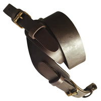 Brown Plain Leather Adjustable Hunting Rifle Sling Shotgun Air Gun Strap
