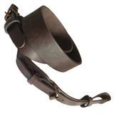 Brown Plain Leather Adjustable Hunting Rifle Sling Shotgun Air Gun Strap