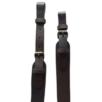 Brown Plain Leather Adjustable Hunting Rifle Sling Shotgun Air Gun Strap