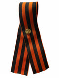 9 May Russian Victory Day St. George Ribbon with Aluminium Pin Badge
