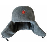 Authentic Soviet Russian Soviet Military USSR Army Cossack Trapper Fur Ushanka Winter Hat Badge