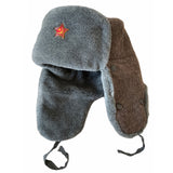 Authentic Soviet Russian Soviet Military USSR Army Cossack Trapper Fur Ushanka Winter Hat Badge