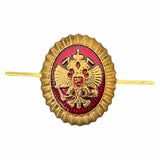 Russisches Adlerabzeichen für die Uniform des Bundeszolldienstes, Uschanka-Hut, Pilotka-Mütze