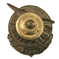 Wostok 1961 sowjetischer russischer Gedenk-Weltraum-Anstecknadel aus Messing, Emaille, mit Schraubverschluss