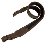Rifle Sling Brown Leather Green Canvas Shotgun Air Gun Hunting Strap