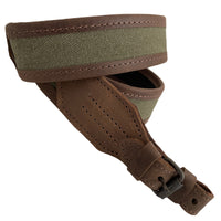 Rifle Sling Brown Leather Green Canvas Shotgun Air Gun Hunting Strap