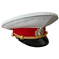 Russischer Milizoffizier der UdSSR, Sommeruniform, Schirmmütze, militärische sowjetische Schirmmütze