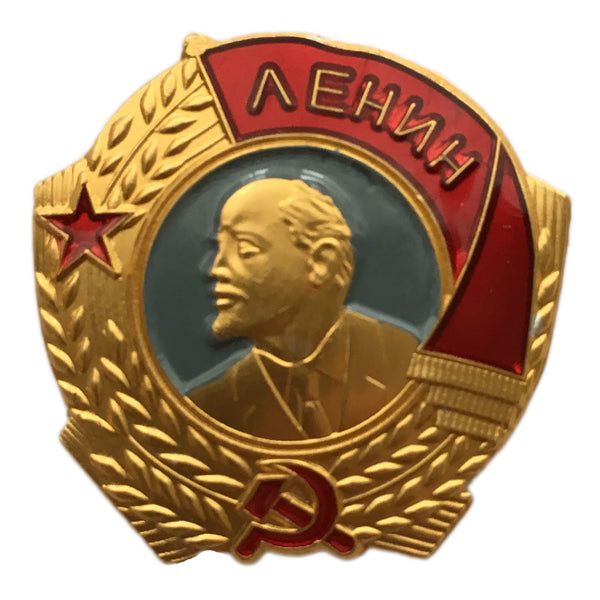 Sowjetischer russischer Metall-Anstecker, Lenin-Orden der UdSSR