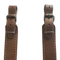 Brown Braided Leather Rifle Sling Shotgun Air Gun Strap Hunting Shooting