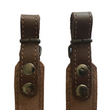 Brown Braided Leather Rifle Sling Shotgun Air Gun Strap Hunting Shooting