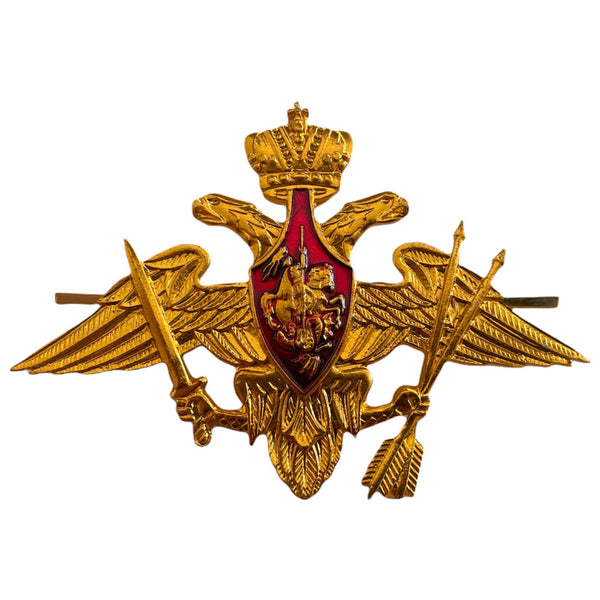 Russische Armee RVSN Strategic Missile Troops Visor Cap Hat Imperial Eagle Badge