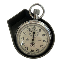 Rare Vintage Old AGAT 1-button Soviet Stopwatch USSR Zlatoust 1980s 15 Jewels