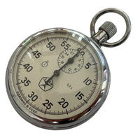 Rare Vintage Old AGAT 1-button Soviet Stopwatch USSR Zlatoust 1980s 15 Jewels