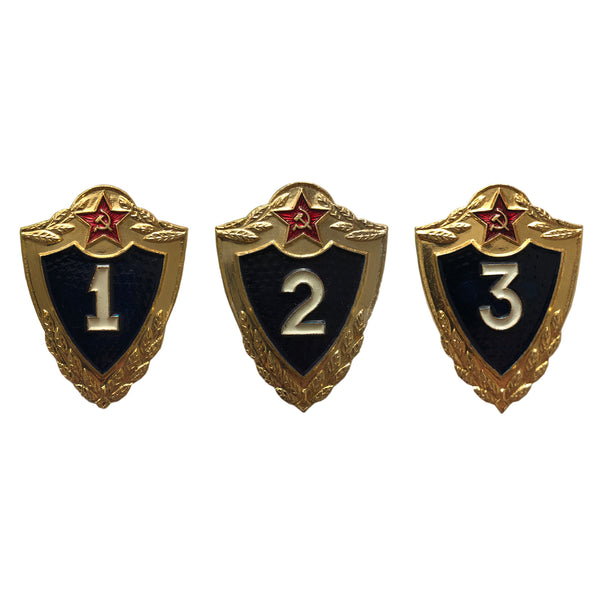 Sowjetischer Armeesoldat SPECIALIST-Klasse Abzeichen Metallnadel UdSSR Original 1980er Jahre