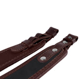 Premium Class Brown Leather Black Neoprene Rifle Sling Air Gun Strap Hunting Shooting