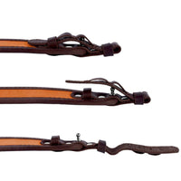 Premium Class Orange Brown Leather Black Neoprene Rifle Sling Air Gun Strap Hunting Shooting