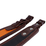 Premium Class Orange Brown Leather Black Neoprene Rifle Sling Air Gun Strap Hunting Shooting