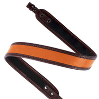Premium Class Orange Brown Leather Black Neoprene Rifle Sling Air Gun Strap Hunting Shooting